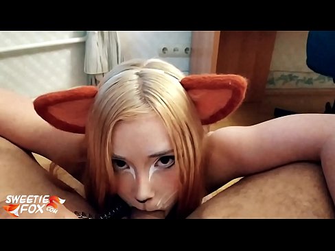❤️ ʻAle ʻo Kitsune i ka ʻāʻī a me ka cum i loko o kona waha ❤️❌ Pono ia makou ﹏